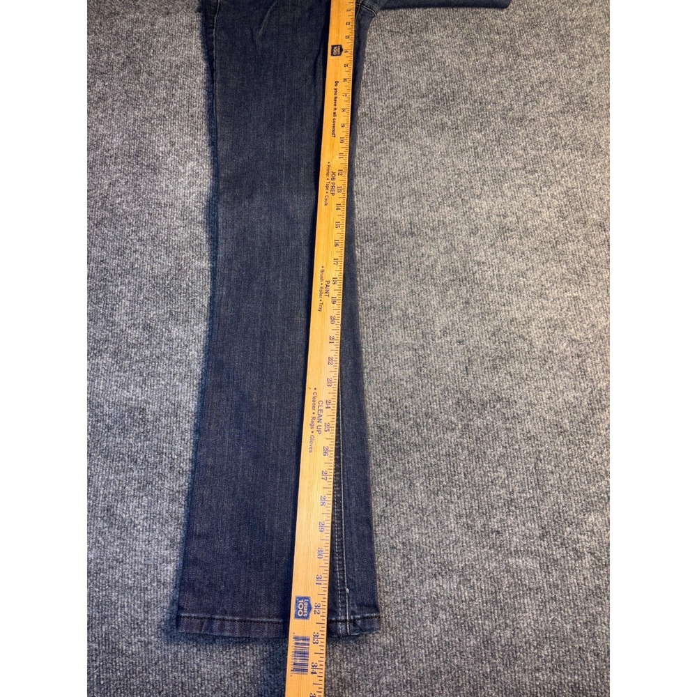 GUESS Jeans Womens 27 Blue Denim Studded Low Rise Bootcut Leg Dark Wash Stretch - Picture 10 of 14